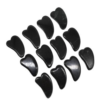 China Body Guasha Bian Stone Gua Sha Black Scraping Tools Jade Gua Sha Facial Guasha Board Massage for sale