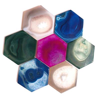 China High Quality Natural Viable Jade Crystal Coasters Drinking Coaster Jade Cup Mats for sale