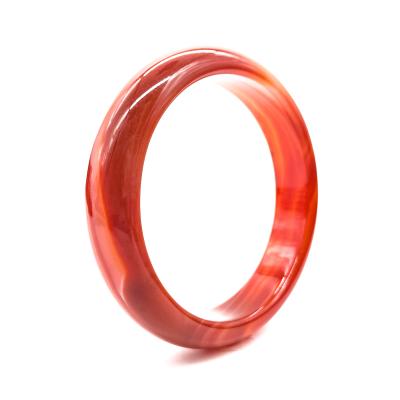 China Natural Red Agate Graduated by CLASSIC Jade Stone Bangle Bracelet Handmade Jade Bangle High Quality for sale