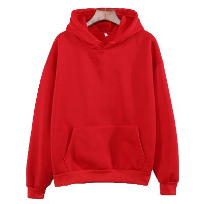 China Breathable Wholesale Custom LOGO Loose Long Sleeve Hoodie Plus Size Solid Color Sweater Women for sale