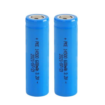 China Toys YA14500-06A867 LiFePO4 Lithium Ion Battery Cell, 14500 3.2V 600mAh for sale