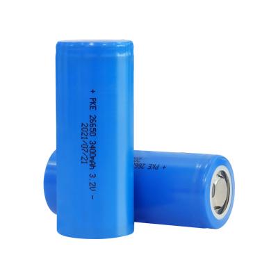 China Toys YA26650-34A861 26650 3.2V 3400mAh LiFePO4 lithium iron phosphate rechargeable battery cell for LED lighting for sale