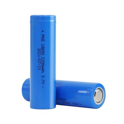 China Toys YB18650-22A872 NMC lithium ion battery cell, 18650 3.7V 2200mAh for sale