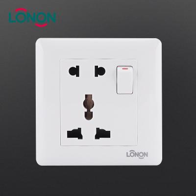 China 13amp Metal Backing Plate Switches And Multifunctional Electrical Outlet Socket Outlet for sale