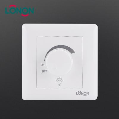 China PC+Mental 1 Band Dimmer Electric Rotating Light Switch For CFL for sale