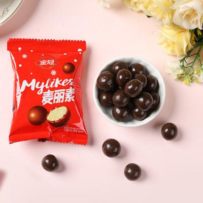 China High quality soft round chocolate food mylikes crunchy milk chocolates wholesale for sale