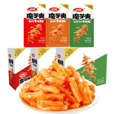 China Wholesale 24g Natural Spicy Konjac Snacks Chinese Food Snacks Delicious Strips Spicy Latiao for sale