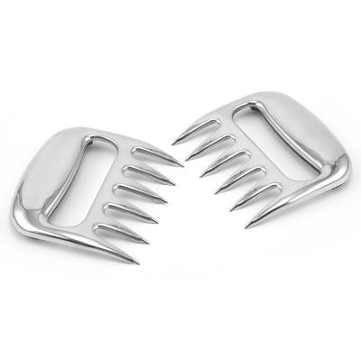 China Easily Cleaned 1 Pair 430 Stainless Steel Best Pulled Pork Meat Claws Meat Shredder for BBQ, Smoker, Grill for sale