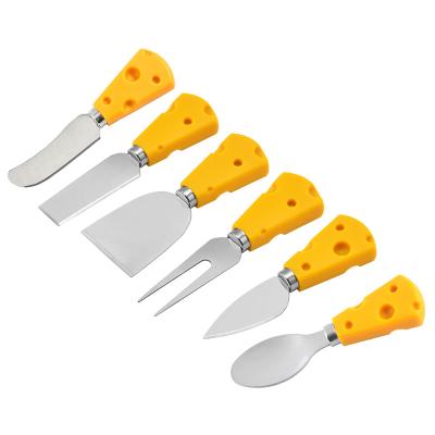 China Sustainable Creativity Stainless Steel Cheese Knife Set With Ceramic Handle for sale