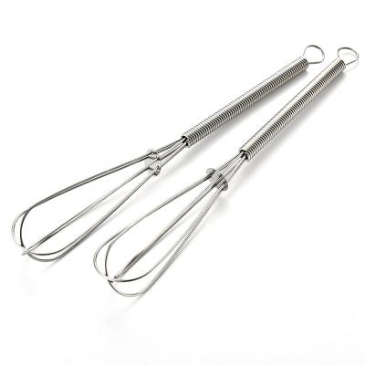 China Sustainable Silver Metal Wire Kitchen Tools Stainless Steel Beater Egg Beater For Baking for sale