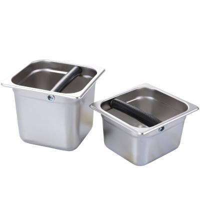 China Sustainable Stainless Steel Coffee Kick Box Coffee Bucket Stainless Steel Kick Box for sale