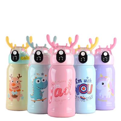 China PORTABLE 600ML Smart Student Cup Smart Cartoon 316 Temperature Display Mini Drinkware for sale