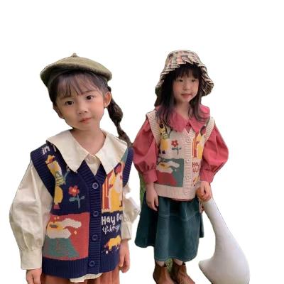 China Small anti-shrink sweater vest for girls for sale