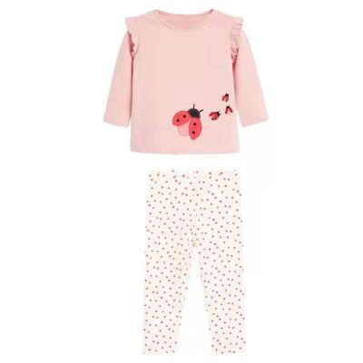 China Polyester / Cotton Girls Long Sleeve Knit Suit for sale