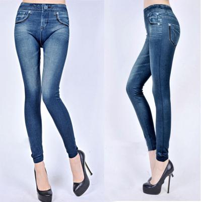 China Nice breathable jeans leggings the spandex leggings tight leggings A11138-2 for sale