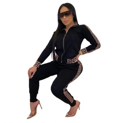 China Wholesale Antibacterial Women Clothing Tracksuit Set Two Piece Sports Jogging Suits for sale