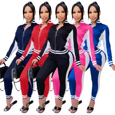 China Antibacterial Two Piece Tracksuit Set Womens Jogging Sweat Set Tracksuit For Women for sale