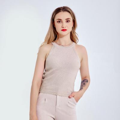 China Anti-pilling quality guaranteed spring summer y2k color ladies breathable custom sweaters knit top women's vest for sale