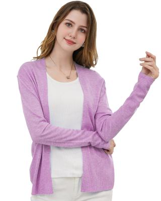 China Custom Sale Anti-pilling Cardigan Women's Sweaters High Quality Casual Warm American Style Mid Length Long Sleeves for sale