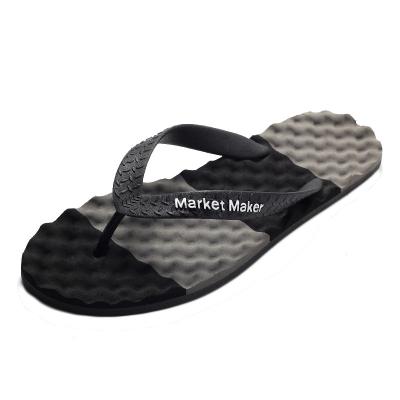 China 2022 Fashion Trend New Summer Men's Slippers PVC Massage Outdoor Non-slip Fashion Sports Flip Flops for sale