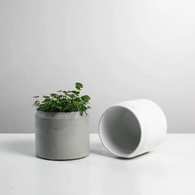 China Planter Flower Pot Modern Nordic Indoor Gardening Cement for sale