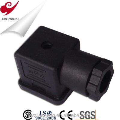 China Wenzhou plastic solenoid din connector, black terminal, 43650 din connector JS-062 for sale