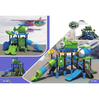 China Thomas Train Outdoor Kids Equipment Playground Slide Kids Outdoor Play Park For Preschool Outdoor Playground for sale