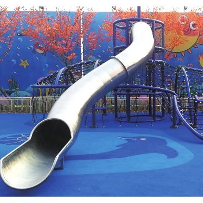 China Outdoor Playground Equipment Kids Safety Equipment Outdoor Stainless Steel Playground Slide Tube for sale