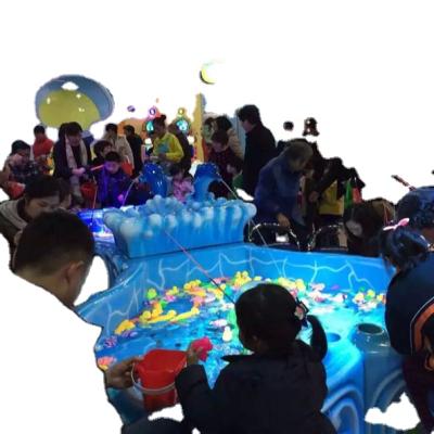 China Amusement Park Children Entertainment Fishing Equipment Fiberglass Fishing Pond Games Machine With Fish Tackle for sale