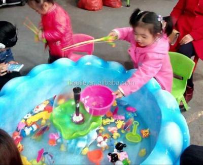 China Amusement Park Amusement Fishing Equipment Fiberglass Electric Kids Fishing Pond Games Machine For Children for sale