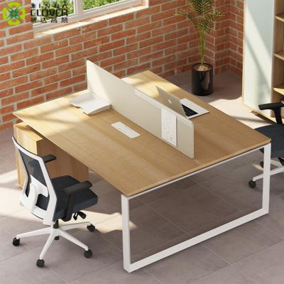 China New Product Convertible Tables Modern Price Clover Workstation Office 2 Person Workstation Office Furniture for sale