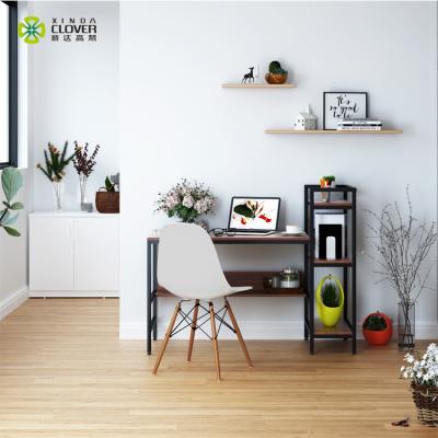 China Home Office Office Wooden Design Modern Patterns File Furniture Personal Modular Home Computer Desk With Bookshelf for sale