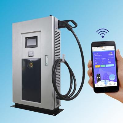 China ZHT 60KW DC OEM&ODM CCS2 Fast Charging Pile Floor 4G WIFI OCPP 1.6J 3 Phase Electric Vehicle Car Charging Station NCD018 for sale