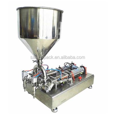 China Semi Automatic Honey Beer Filling Machinery With Water Food Cream Bottle Filling Machine Liquid Double Heads for sale