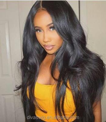 China 360 Density Silky Straight Wave 250 Lace Frontal Wig, Mink Brazilian Virgin Hair 18 Inch Human Hair Lace Front Wig for sale