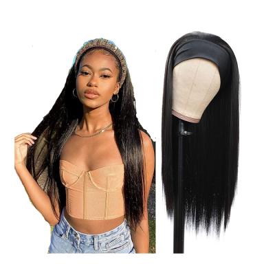 China Wholesale Silky Straight Wave Headband Wig Hair For Black Women, Raw Virgin Hair Headband Wigs for sale