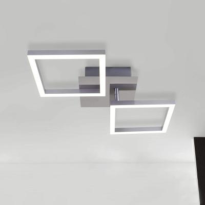 China Wholesale Chrome 16W Style Fashion Square Ceiling Light Pattern Modern Ceiling Lamps LED Ceiling Light Wholesale for sale