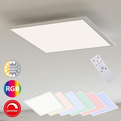 China Modern Indoor Square Ceiling LED Panel Acrylic Temperature Control Light White Colored for sale