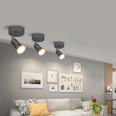 China Hot Selling Modern Design LED Ceiling Light I Wall Spot Light With 3 W GU10 Warm White Swivel 1 Bulb for sale