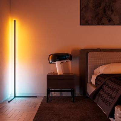 China Modern Remote Control Bedroom Corner Wall Atmosphere Symphony Symphony RGB Light Simple Colorful Triangle Floor Lamp Modern LED Floor Lamp for sale