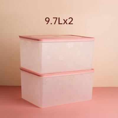 China Viable Newcomer 0.76L/1.2L/1.6L/2.5L/4.4L/9.6L/Multifunctional Transparent Crisper Sealed Food Storage Box For Refrigerator for sale