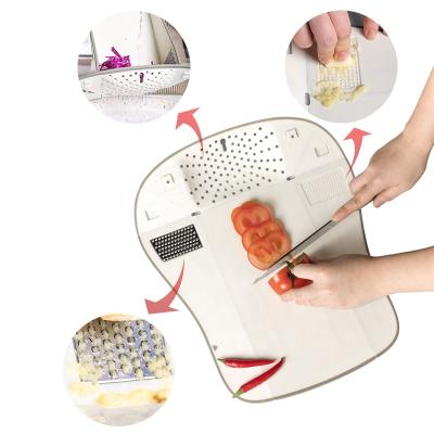 China Stocked Over 10 Years OEM Experience Best 3 in 1 Multifunctional Cutting Board for Meat Vegetables Cooking Chopper for sale