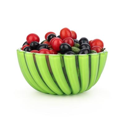 China Amazon Snacks Viable Popular Plastic Circular Salad Sugar Picnic Bowl For Family for sale