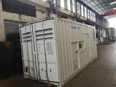 China Elektrische Begin Containerized Diesel Generator Sets1375KVA met Cummins-Motor Te koop