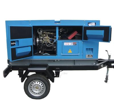 China Cummins  Diesel Engine Driven Generator , Silent Trailer Mobile Generator Set for sale