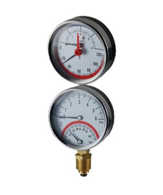 China manômetro 80mm Thermo 0-4bar de 63mm com conexão traseira à venda