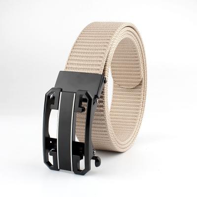 China Fanny Belt 2023 New Toothless Automatic Buckle Be Nylon Outdoor Breathable Belt Men's Leisure Duty Canvas Nylon Buckletactal Belt for sale