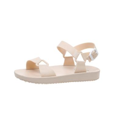 China Fashion trend new arrivals summer women casual sandal ladies soft flat slides solid color sandals shoes for women for sale