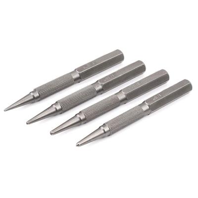 China 4-Piece Adjustable Nail Setter Punch and Center Punch Set for sale