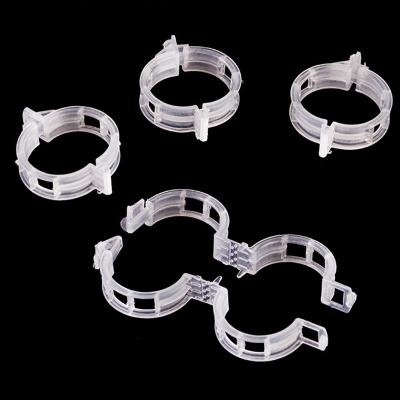 China Garden Accessories New Durable White Vegetable Patch Tomato Trellis Clips Plant Support Staple Plastic Agriculture Clips 1